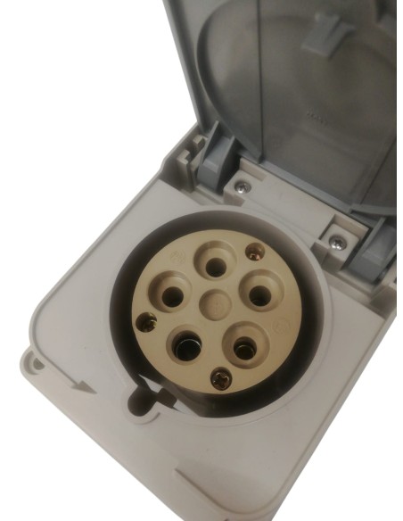 Prise encastrée à verrouillage Palazzoli 479214 CEE 32A 3P+N+E IP44